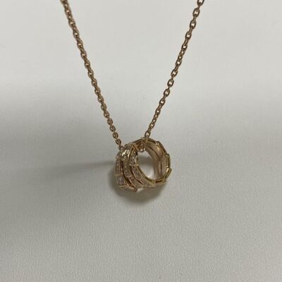 Rose Gold Replica 18k Gold Necklaces  Bulgari Serpenti Viper Necklace