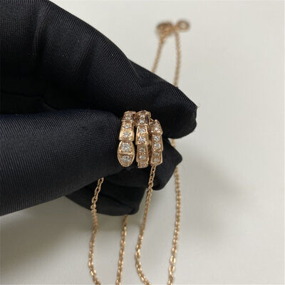 Rose Gold Replica 18k Gold Necklaces  Bulgari Serpenti Viper Necklace