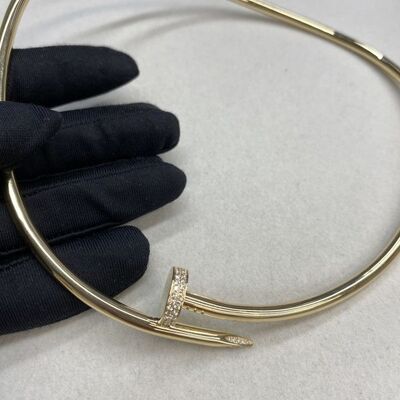 4.5mm 18k Gold Necklaces Juste Un Clou 0.68carats Diamond Necklace 18k Gold