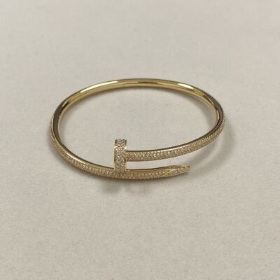 Replica Cartier Juste Un Clou Bracelet 18K Yellow Gold Diamond Best China Jewelry Factory Wholesale Luxury 18K Gold