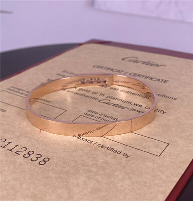 6mm 18k Solid Gold Bangle Adjustable Size 18k Clasp Lobster Gold Bracelet For Ladies