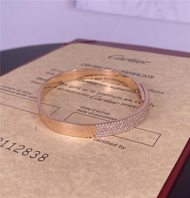 6mm 18k Solid Gold Bangle Adjustable Size 18k Clasp Lobster Gold Bracelet For Ladies