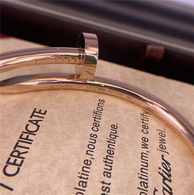 Medium 3mm 18k Rose Gold Bangle Bracelet Cartier Juste Un Clou Bracelet