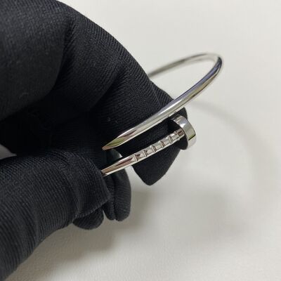Replica Cartier Juste Un Clou Bracelet 18K White Gold Jewelry 18 Karat Gold master copy
