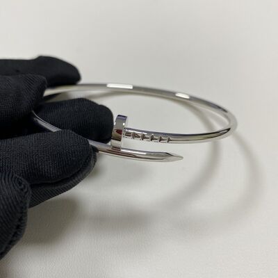 Replica Cartier Juste Un Clou Bracelet 18K White Gold Jewelry 18 Karat Gold master copy