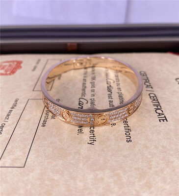 Love Mens 18k Gold Jewelry Bracelet With Diamond Paved 18k Gold Jewelry Manufacturer