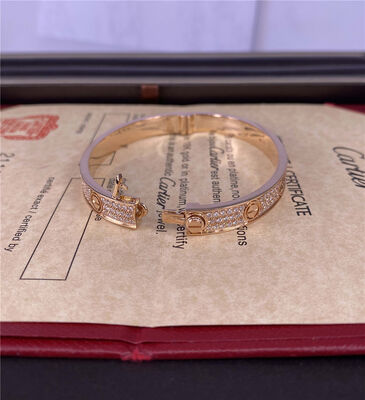 Love Mens 18k Gold Jewelry Bracelet With Diamond Paved 18k Gold Jewelry Manufacturer