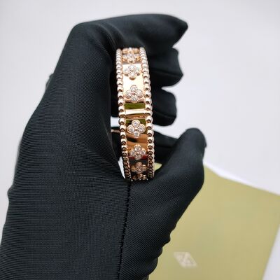 15 - 20CM 75% 18K Gold Bracelets 2.0carat VVS Diamonds  18k Love Bracelet