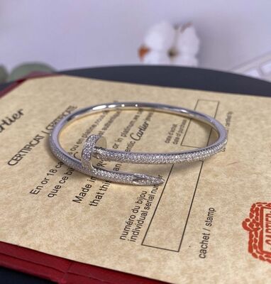 3.5mm 2.26carat Cartier Love Bracelet Juste Un Clou 18k Gold Bracelet Mens