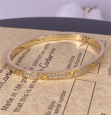 0.95Carat Pure 18k Bracelet Gold Bracelet Womens Small Model Cartier Love Bangle Bracelet