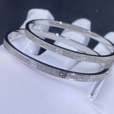 VVS Diamonds 0.34ct 18K Gold Jewelry Cartier Jewelry Love Diamond Love Bracelet Bangle