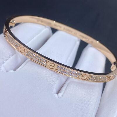 VVS Diamonds 0.34ct 18K Gold Jewelry Cartier Jewelry Love Diamond Love Bracelet Bangle