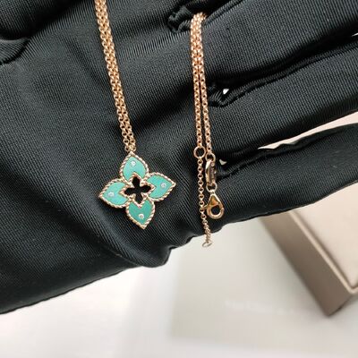 Sparkling 18k Real Gold Over Earring And Necklace Set With Natural Ruby