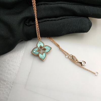 Sparkling 18k Real Gold Over Earring And Necklace Set With Natural Ruby