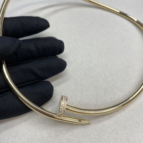 4.5mm 18k Gold Necklaces Juste Un Clou 0.68carats Diamond Necklace 18k Gold