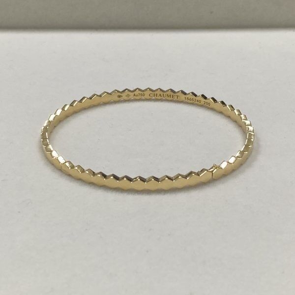 Yellow Gold 4mm 18k Gold Bracelets Womens Chaumet Bee My Love 18k Solid Gold Bracelet