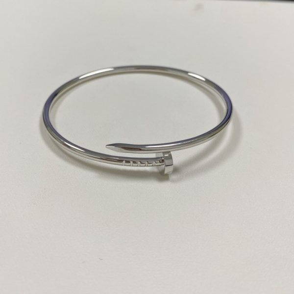Replica Cartier Juste Un Clou Bracelet 18K White Gold Jewelry 18 Karat Gold master copy